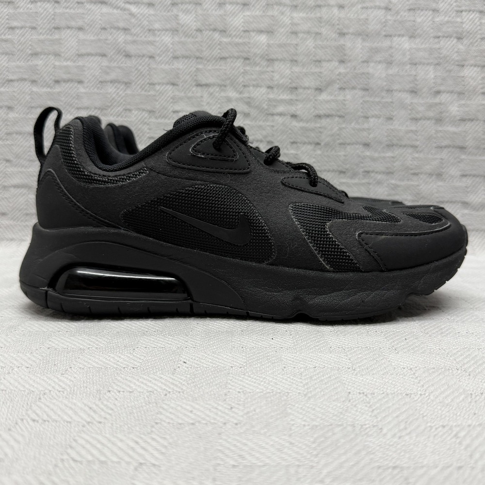 Nike Air Max 200 Shoes Womens Size 8 Black Mesh‎ Running Sneakers AT6175-003